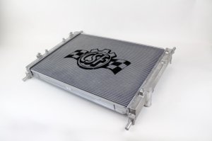 Ford Mustang Radiator - CSF - High-Performance All-Aluminum + Dual Core + B-Tube Technology - Satin - `15-`27