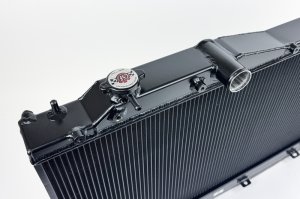 Subaru WRX Radiator - CSF - All-Aluminum, 2-Row, 42mm Ultra-High-Performance Core with Exclusive B-Tube Technology - Satin Black - `22-`27 Subaru WRX Radiator - CSF - All-Aluminum, 2-Row, 42mm Ultra-High-Performance Core with Exclusive B-Tube Technology - Satin Black - `22-`27