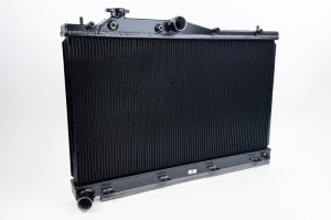 Subaru WRX Radiator - CSF - All-Aluminum, 2-Row, 42mm Ultra-High-Performance Core with Exclusive B-Tube Technology - Satin Black - `22-`27 Subaru WRX Radiator - CSF - All-Aluminum, 2-Row, 42mm Ultra-High-Performance Core with Exclusive B-Tube Technology - Satin Black - `22-`27