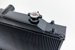 Subaru WRX Radiator - CSF - All-Aluminum, 2-Row, 42mm Ultra-High-Performance Core with Exclusive B-Tube Technology - Satin Black - `22-`27 Subaru WRX Radiator - CSF - All-Aluminum, 2-Row, 42mm Ultra-High-Performance Core with Exclusive B-Tube Technology - Satin Black - `22-`27