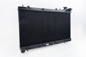 Subaru Forester XT Radiator - CSF - All Aluminum, 42mm 2-Row, 7235B - Satin Black - `06-`08