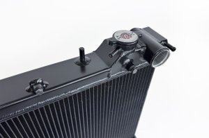 Subaru Forester XT Radiator - CSF - All Aluminum, 42mm 2-Row, 7235B - Satin Black - `06-`08