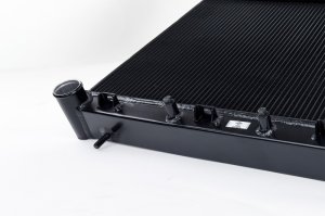 Subaru Forester XT Radiator - CSF - All Aluminum, 42mm 2-Row, 7235B - Satin Black - `06-`08