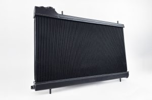 Subaru Forester XT Radiator - CSF - All Aluminum, 42mm 2-Row, 7235B - Satin Black - `06-`08
