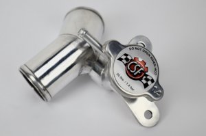 Toyota GR86 Radiator Filler Neck - CSF - Aluminum with 1.4bar High Pressure Radiator Cap - Mirror Polished - `22-`27