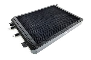 BMW M4 Heat Exchanger - Front - CSF - CSF #8075V, Semi-Gloss Black Finish, Dual-Pass Flow Structure - Black - `14-`27