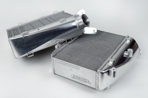 Audi RS6 Performance Intercooler System - CSF - Twin Intercooler Set with Formula-1 Grade Core by PWR - Raw Billet Aluminum - `20-`27