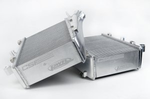 Audi RS7 Performance Intercooler System - CSF - Twin Intercooler Set with Formula-1 Grade Core by PWR - Raw Billet Aluminum - `20-`27