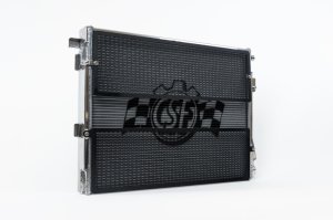 BMW M3 Front Mount Heat Exchanger - CSF - High-Performance Front Mount, 2-Row 42mm Core (B-Tube), Includes Black Rock Guards - Polished Aluminum - `21-`27