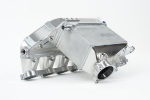 BMW M3 Charge Air Cooler Manifold - CSF - Level-Up, Raw Billet, Liquid-to-Air Bar & Plate Core, Integrated Port Injection - Raw Billet Aluminum - `21-`27