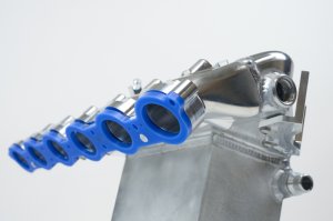 BMW M3 Charge Air Cooler Manifold - CSF - Level-Up, Liquid-to-Air Bar & Plate Core, Integrated Port Injection, KIYLEX Thermal Spacer - Thermal Dispersion Black - `21-`27