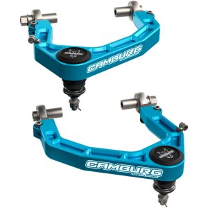 Ford Ranger Raptor Upper Control Arms - Front - Camburg - KINETIK Series Billet X-Joint XL - King Blue - `24-`25