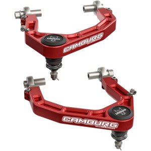 Ford Ranger Raptor Upper Control Arms - Camburg - KINETIK Series Billet X-Joint XL - Red - `24-`25