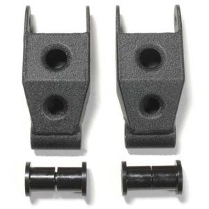 Ford F-150 Leaf Spring Shackle Kit - Camburg - Extended Length MIG - Textured Black - `82-`03