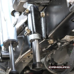 Toyota Tundra Suspension Bump Stop Mounting Kit - Rear - Camburg - FOX 2.0 Bump Stop - Wrinkle Black - `07-`21