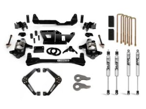 GMC Sierra 3500 Suspension Lift Kit - Cognito - 6in Std Lift Kit w/ Fox PS 2.0 IFP - Semi-gloss black - `01-`13