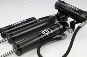 GMC Sierra 3500 Suspension Lift Kit - Cognito - 4in Performance Lift Kit w/ Cognito 2.0 RR Shocks & SM Series UCA - semi-gloss black - `20-`26