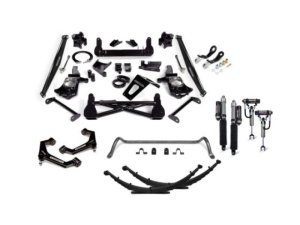 GMC Sierra 3500 Suspension Lift Kit - Front + Rear - Cognito - 7in Elite Lift Kit w/ Elka 2.5 Shocks, SM Series Upper Control Arms - Semi-gloss black - `11-`19