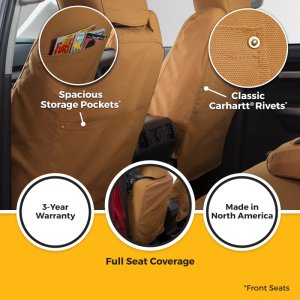 Jeep Wrangler Seat Cover - Front - Covercraft - Carhartt SeatSaver Custom - `24-`26 Jeep Wrangler Seat Cover - Front - Covercraft - Carhartt SeatSaver Custom - `24-`26
