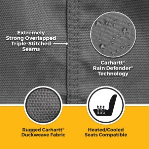 Jeep Wrangler Seat Cover - Front Row - Covercraft - Carhartt SeatSaver Custom - `24-`26 Jeep Wrangler Seat Cover - Front Row - Covercraft - Carhartt SeatSaver Custom - `24-`26