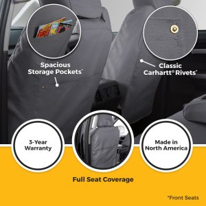 Jeep Wrangler Seat Cover - Front Row - Covercraft - Carhartt SeatSaver Custom - `24-`26 Jeep Wrangler Seat Cover - Front Row - Covercraft - Carhartt SeatSaver Custom - `24-`26