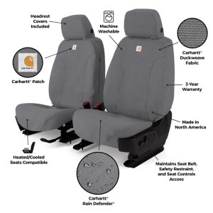 Jeep Wrangler Seat Cover - Front Row - Covercraft - Carhartt SeatSaver Custom - `24-`26 Jeep Wrangler Seat Cover - Front Row - Covercraft - Carhartt SeatSaver Custom - `24-`26