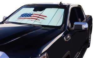 Porsche Taycan Window Shade - Covercraft - UVS100 Premier - American Flag - `25-`26