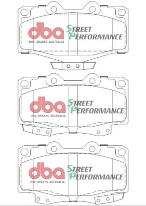 Toyota Tacoma Brake Pads - Front - DBA - SP Performance - `95-`04 Toyota Tacoma Brake Pads - Front - DBA - SP Performance - `95-`04