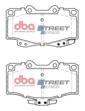 Toyota 4Runner Brake Pads - Front - DBA - Street Series - `95-`02 Toyota 4Runner Brake Pads - Front - DBA - Street Series - `95-`02