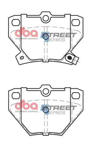 Pontiac Vibe Brake Pads - Rear - DBA - Street Series - `03-`08 Pontiac Vibe Brake Pads - Rear - DBA - Street Series - `03-`08