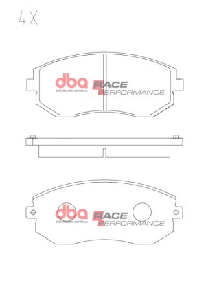 Toyota GR86 Brake Pads - Front - DBA - RP Performance - `13-`20 Toyota GR86 Brake Pads - Front - DBA - RP Performance - `13-`20