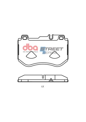 Mercedes-Benz C300 Brake Pads - Front - DBA - Street Series - `19-`20