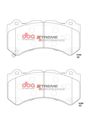 Jeep Grand Cherokee Trackhawk Brake Pads - Front - DBA - XP Performance - `18-`22 Jeep Grand Cherokee Trackhawk Brake Pads - Front - DBA - XP Performance - `18-`22