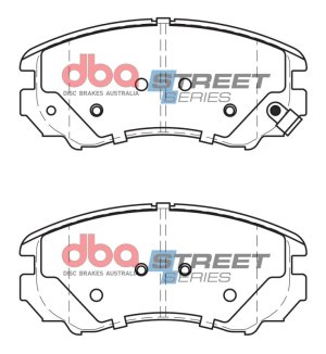 Hyundai Elantra Brake Pads - Front - DBA - Street Series - `07-`10