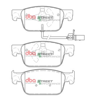 Audi A4 Brake Pads - Front - DBA - Street Performance - `16-`27