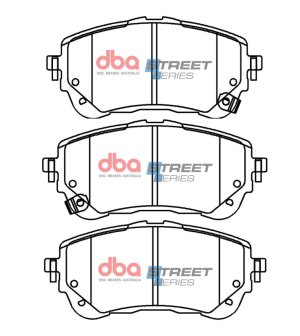 Toyota Corolla Brake Pads - Front - DBA - Street Series - `19-`27
