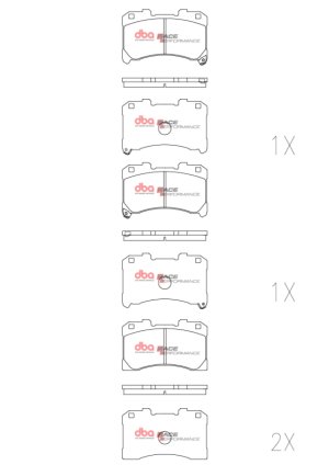 Toyota GR Corolla Brake Pads - Front - DBA - Race Performance - `22-`27