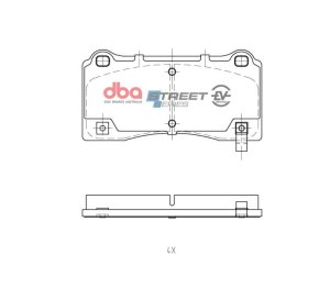 Tesla 3 Brake Pads - Front - DBA - Street Series EV - `17-`23 Tesla 3 Brake Pads - Front - DBA - Street Series EV - `17-`23