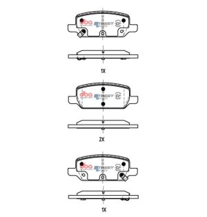 Tesla 3 Brake Pads - Rear - DBA - Street Series EV - `17-`23