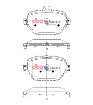 Mercedes-Benz AMG GT 53 Brake Pads - Rear - DBA - Street Series - `19-`20