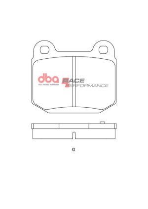 Nissan 350Z Brake Pads - Rear - DBA - Race Performance - `90-`08
