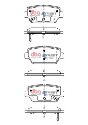 Mitsubishi Eclipse Cross Brake Pads - Rear - DBA - Street Series - `18-`22 Mitsubishi Eclipse Cross Brake Pads - Rear - DBA - Street Series - `18-`22