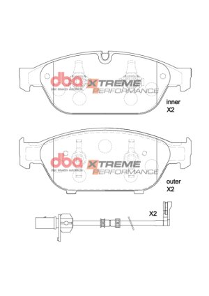 Audi A6 Brake Pads - Front - DBA - XP Performance - `12-`18