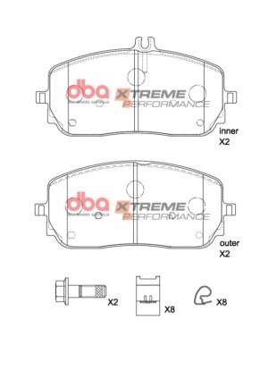 Mercedes-Benz CLA45 AMG Brake Pads - Front - DBA - XP Performance - `20-`27