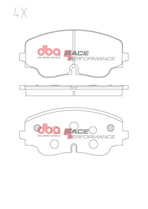 Volkswagen Golf R Brake Pads - Front - DBA - Race Performance - `22-`27