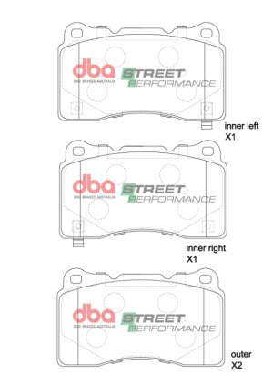 Honda Civic Type-R Brake Pads - Front - DBA - Street Performance - `22-`27