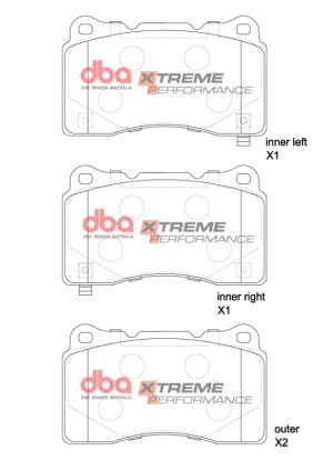 Honda Civic Type-R Brake Pads - Front - DBA - XP Performance - `22-`27
