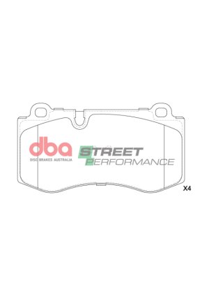Mercedes-Benz CL550 Brake Pads - Front - DBA - Street Performance - `07-`14 Mercedes-Benz CL550 Brake Pads - Front - DBA - Street Performance - `07-`14