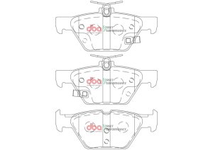 Subaru Levorg Brake Pads - Rear - DBA - SP Performance - `15-`21