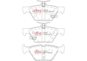 Subaru WRX Brake Pads - Rear - DBA - XP Performance - `16-`22 Subaru WRX Brake Pads - Rear - DBA - XP Performance - `16-`22